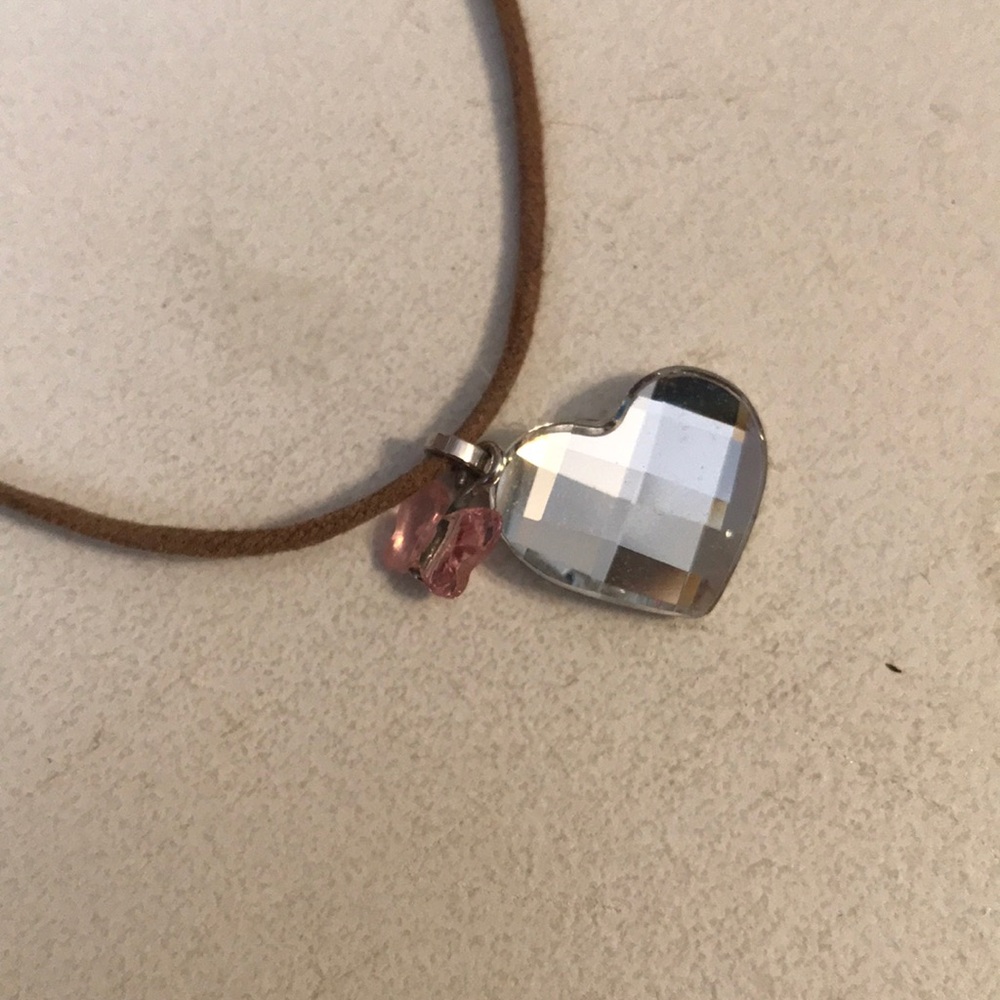 Swarovski Crystal Heart-Butterfly Necklace